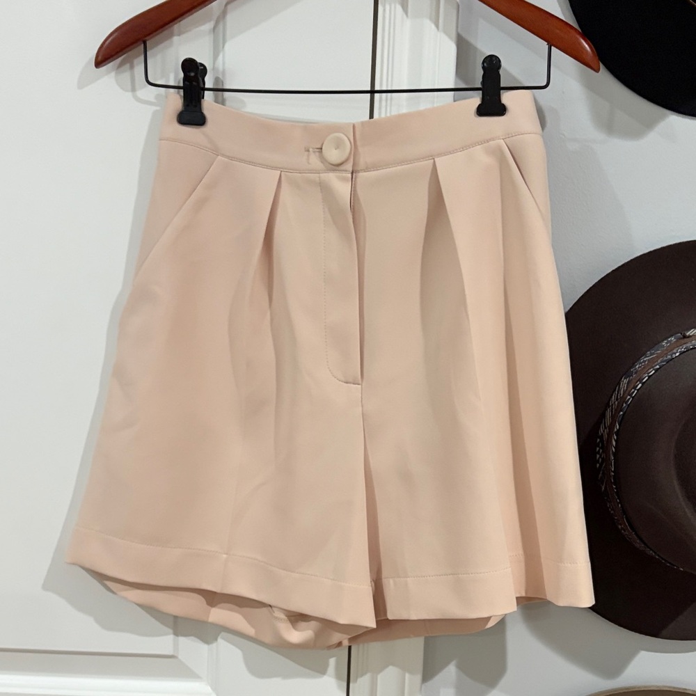 Shorts Blazer Set Blush Pink Double-Breasted Blazer Size M - Picture 5 of 7